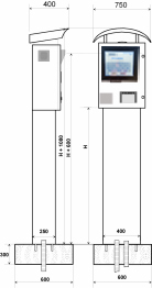 Borne de pesage TRUCK-X TOUCH SCREEN